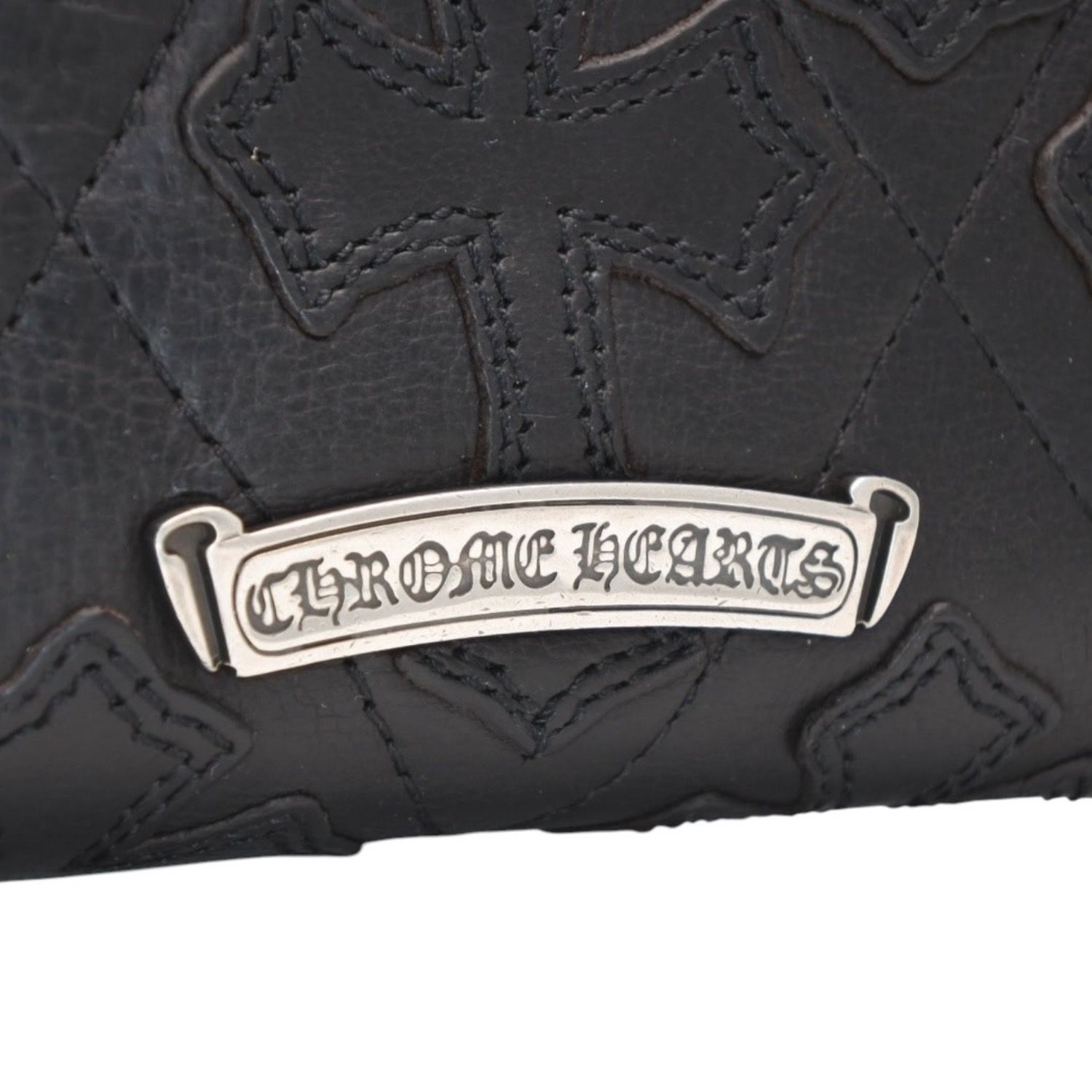 Chrome Hearts キルティング長財布 ブラック CHROME HEARTS キルティング 長財布 ブラッククロムハーツ | ヤマダ