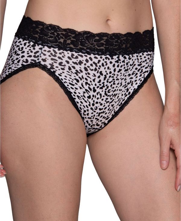 バニティフェア レディース アンダーウェア パンツ レース Vanity Fair Womens Flattering Lace HiCut Panty Underwear 13280 extended sizes available Centennial L