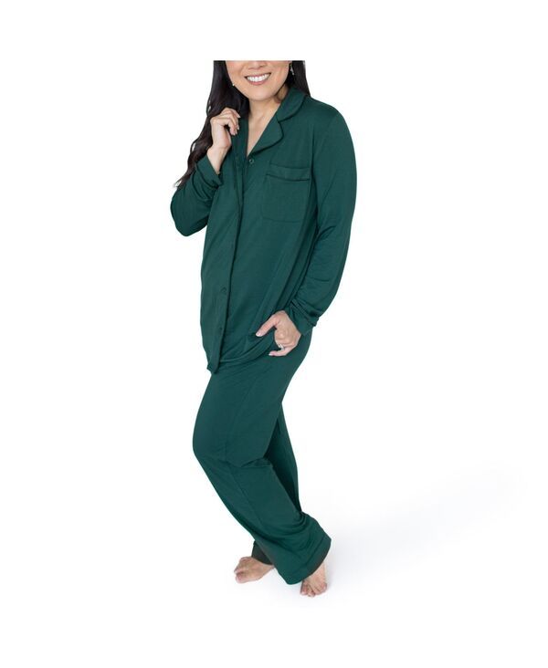 キンドリッド ブレイブリー レディース アンダーウェア ナイトウェア マタニティ Kindred Bravely Maternity Clea Classic Long Sleeve Nursing Pajama Evergreen