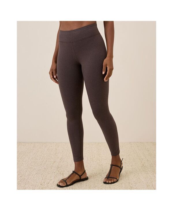 パクト レディース ボトムス レギンス コットン Pact Womens Organic Cotton On the GoTo Legging Shorty Chocolate heather ヘザー