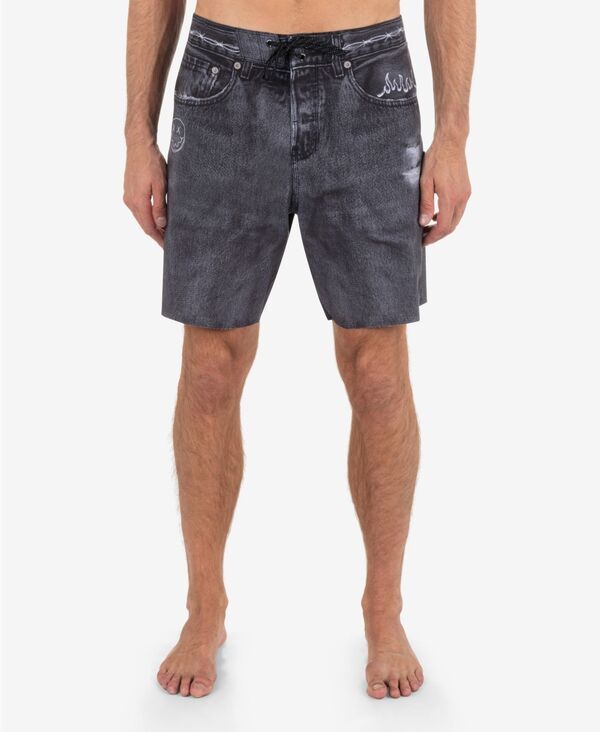 ハーレー メンズ 水着 ハーフパンツ・ショーツ ショートパンツ デニム Hurley Mens Phantom Denim 18 Boardshorts Black ブラック