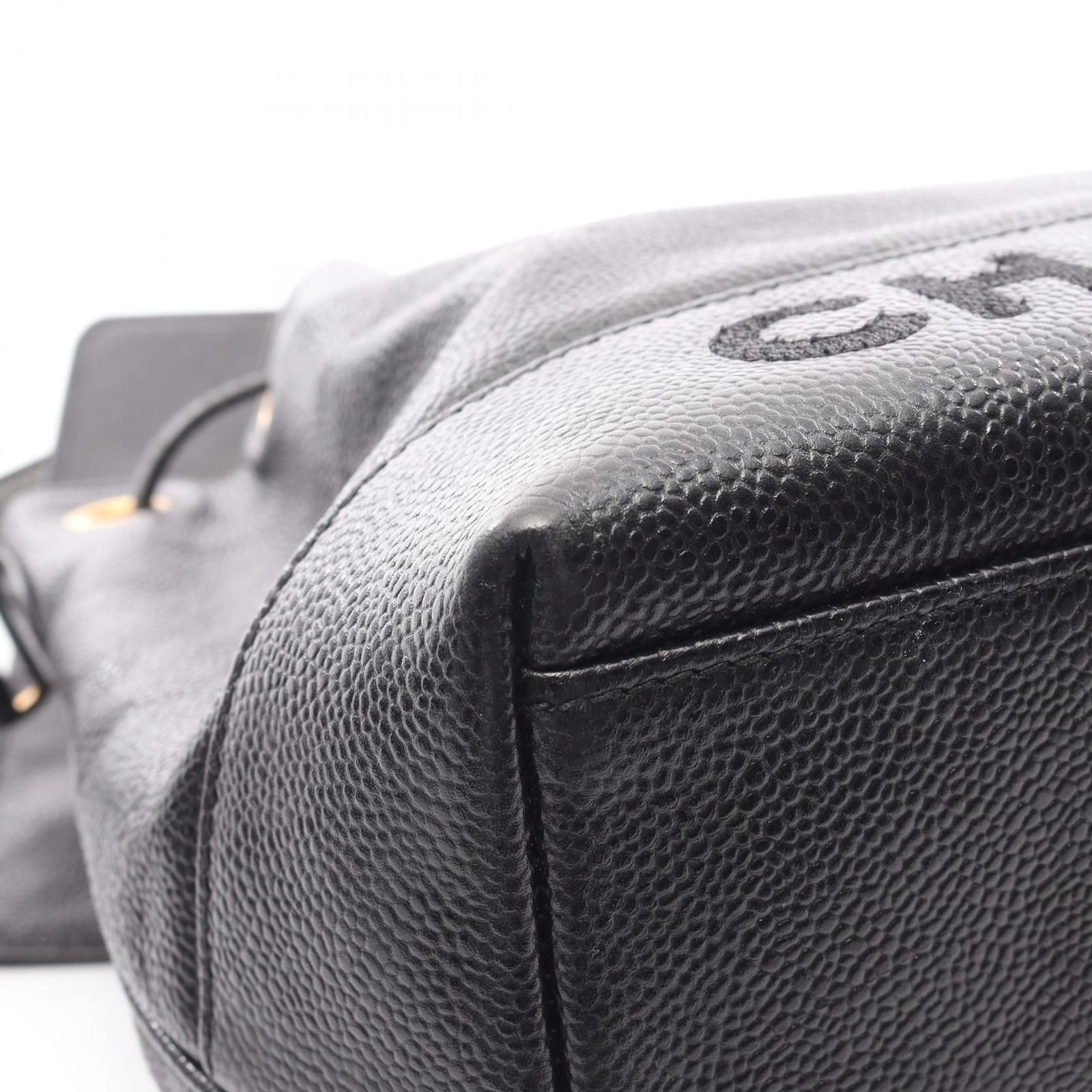 シャネル CHANEL ショルダーバッグ バケットバッグ ブラック カーフ 