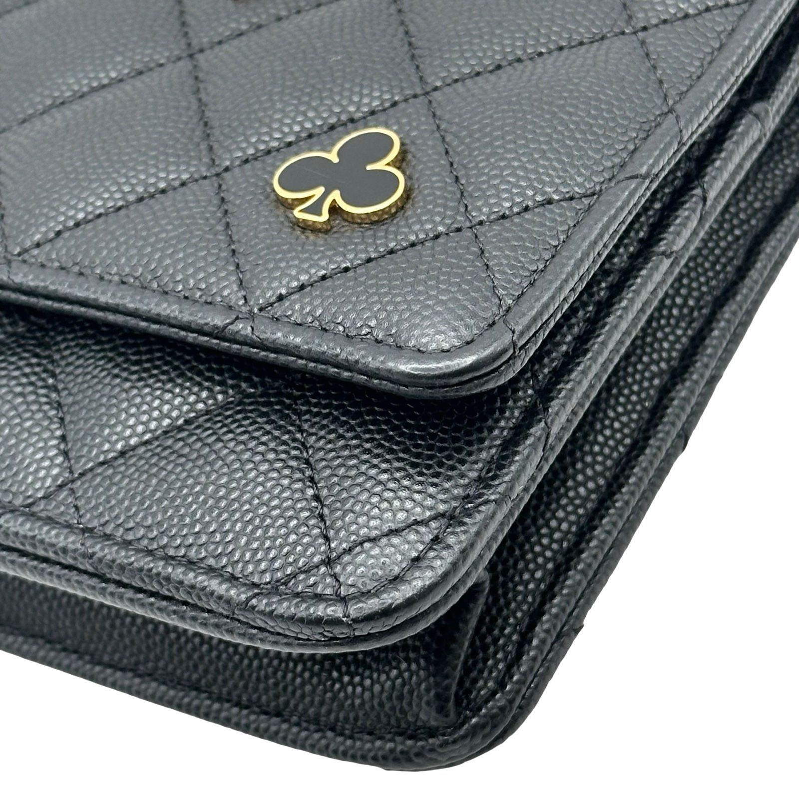 シャネル CHANEL マトラッセチェーンウォレット AP3076 ブラック