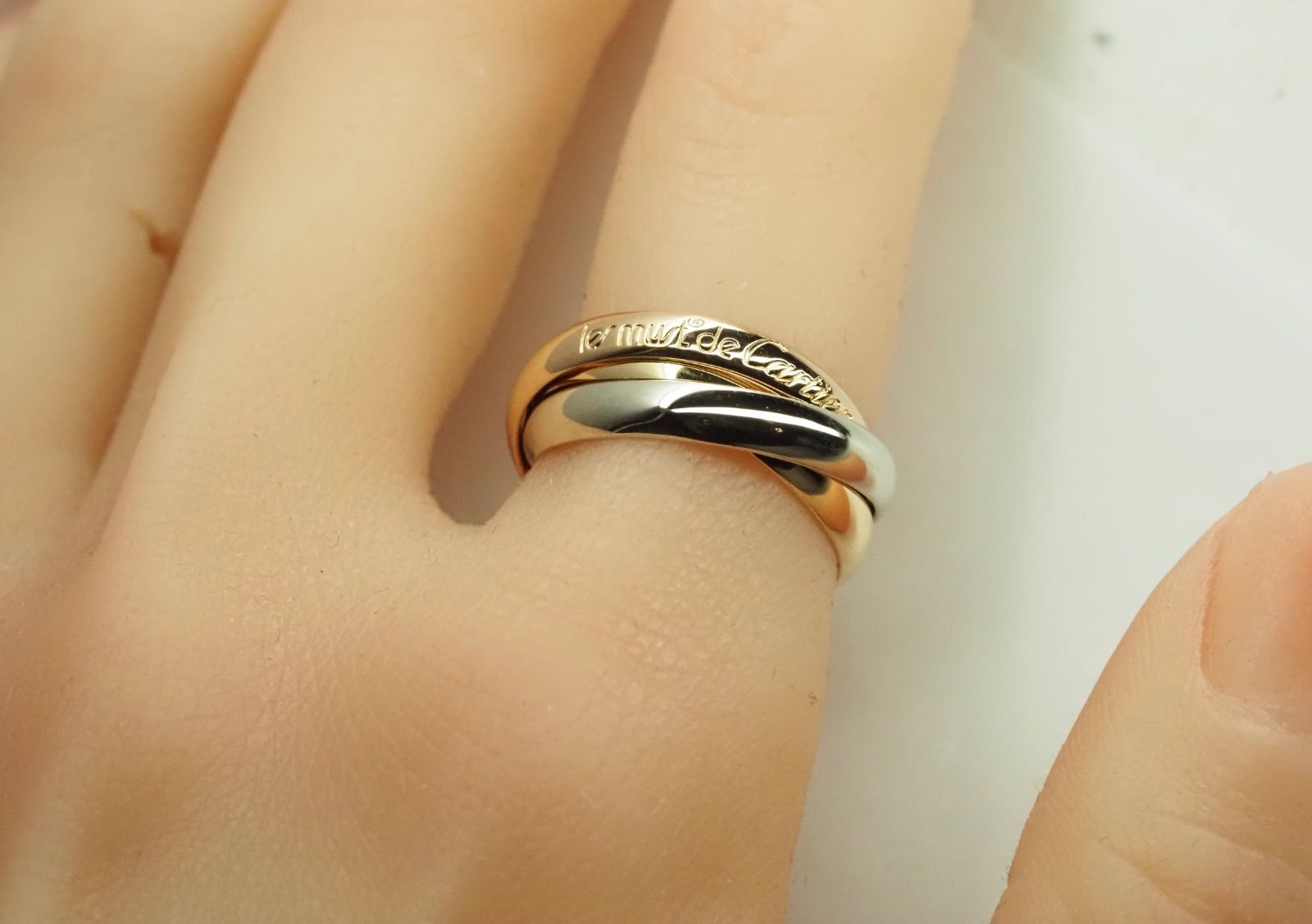 Cartier カルティエ トリニティリング 750 53号 シリアルナンバー有