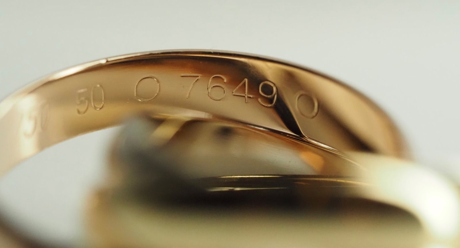 Cartier カルティエ トリニティリング 750 50号 シリアルナンバー有 