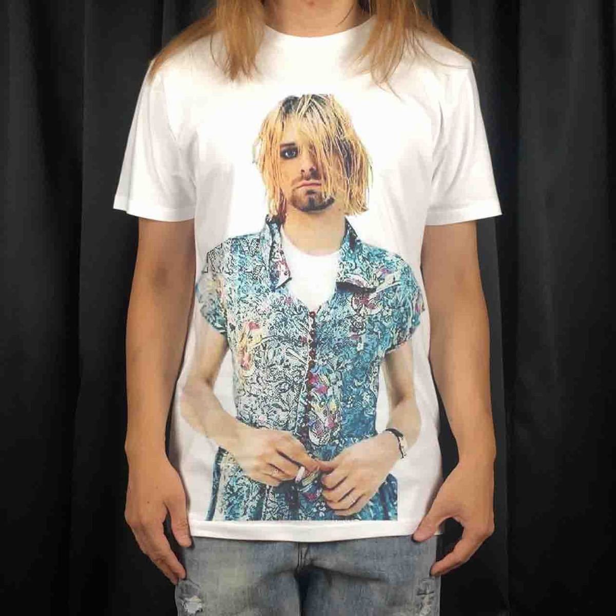 オリジナル Tシャツ ビッグ プリント カートコバーン ニルヴァーナ 