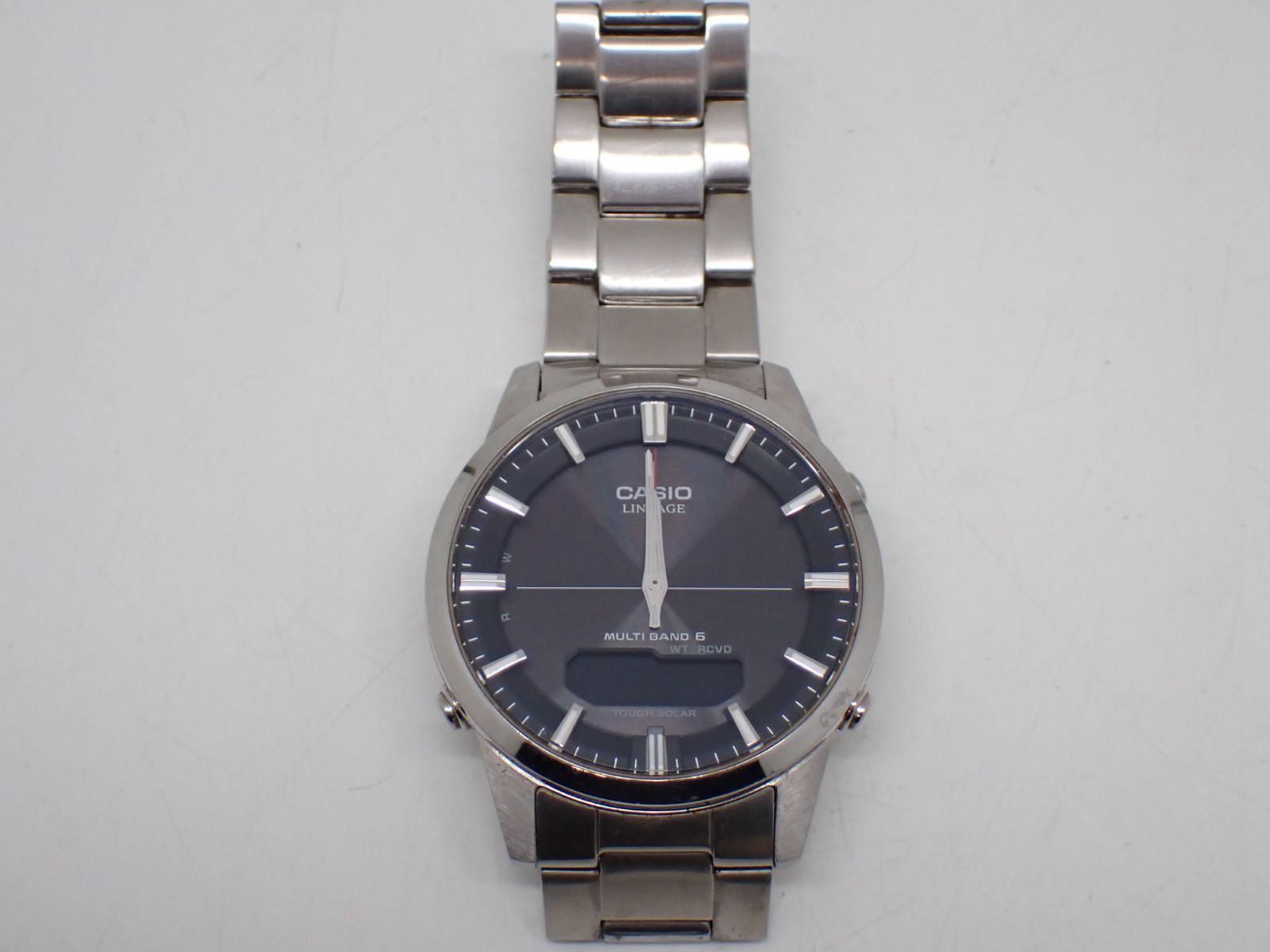 【55462】CASIO LINEAGE カシオ リニエージ LCW-M170 電波ソーラー 腕周り約18cm 動作確認未 中古品 自宅保管品