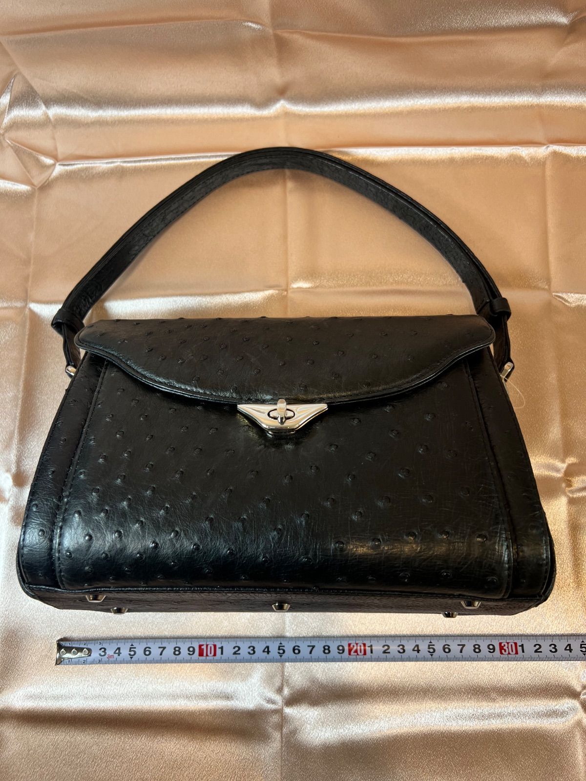 美品 JRA認定】オーストリッチ ショルダーバッグ 2way 肩掛け リアル 