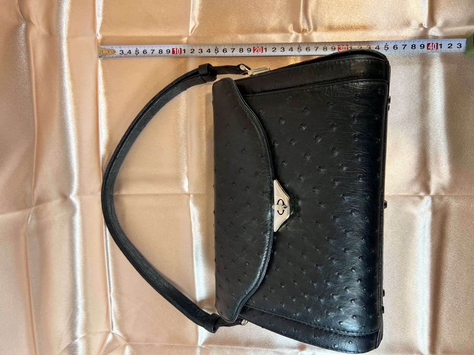美品 JRA認定】オーストリッチ ショルダーバッグ 2way 肩掛け リアル