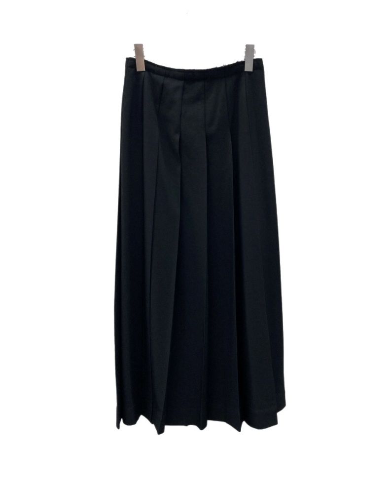 ワイズ Y's 13AW ウールギャバ プリーツマキシスカート ロング丈