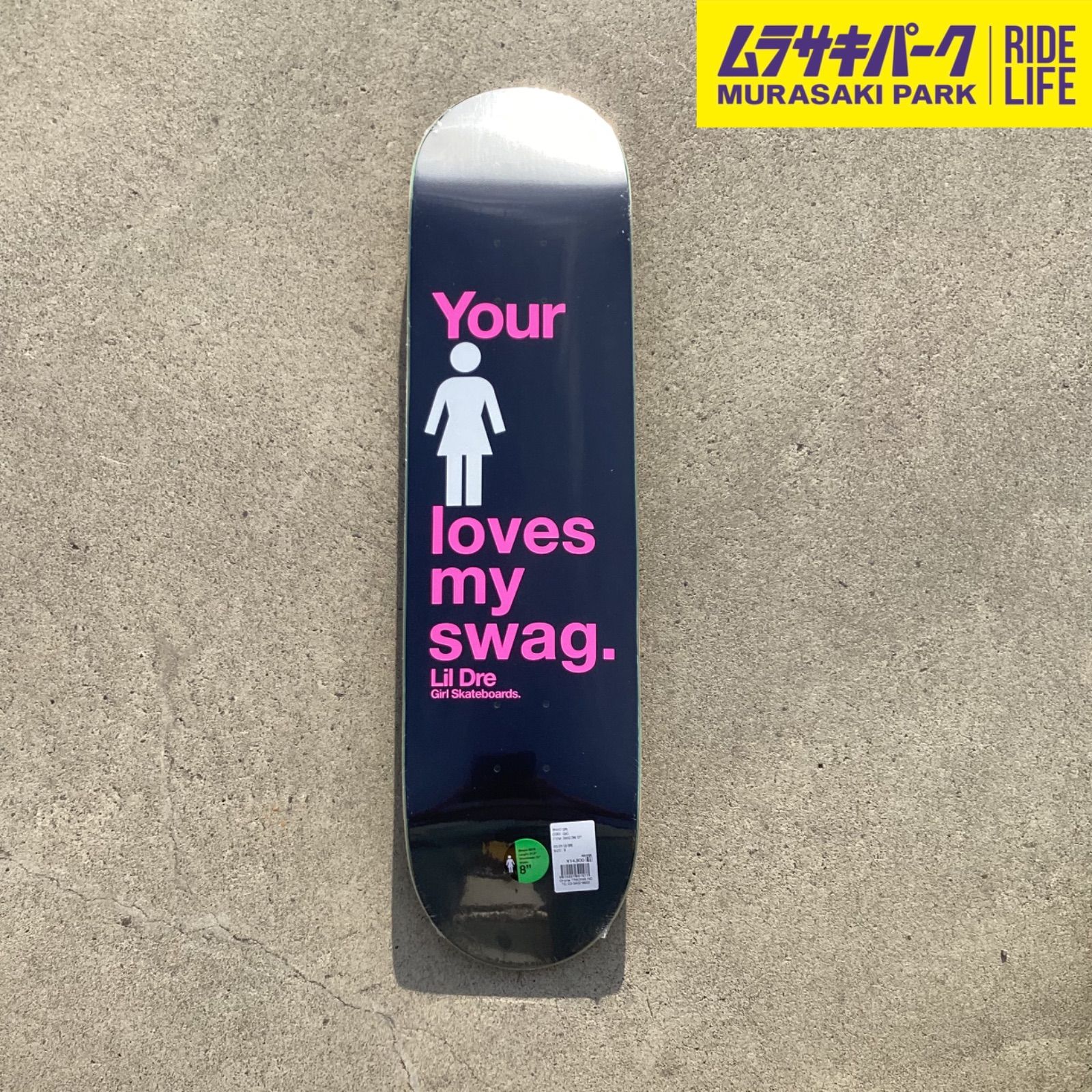 【ムラサキパーク公式】GIRL SWAG ONE OFF LIL DRE 8.0 inch deckデッキスケボースケートボードSkateboardSKATEBOARD