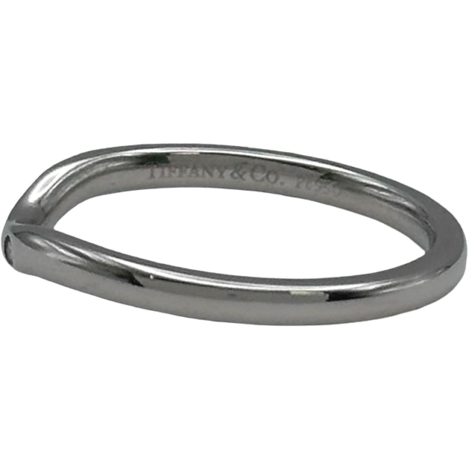 TIFANEY プラチナ950 カーブリング　12号 TIFFANY&Co.（ティファニー） フラットバンドリング Pt950 プラチナ 約