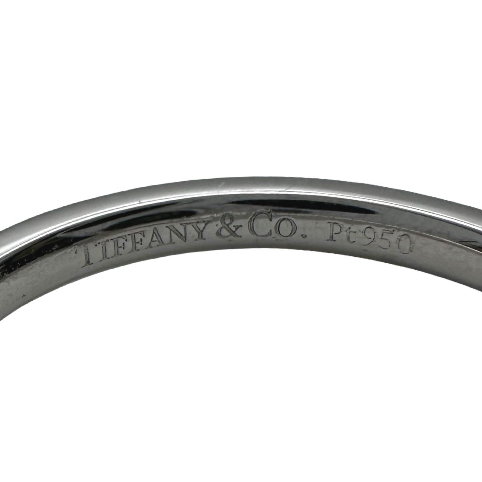 ティファニー TIFFANY＆CO カーブドリング プラチナ Pt950