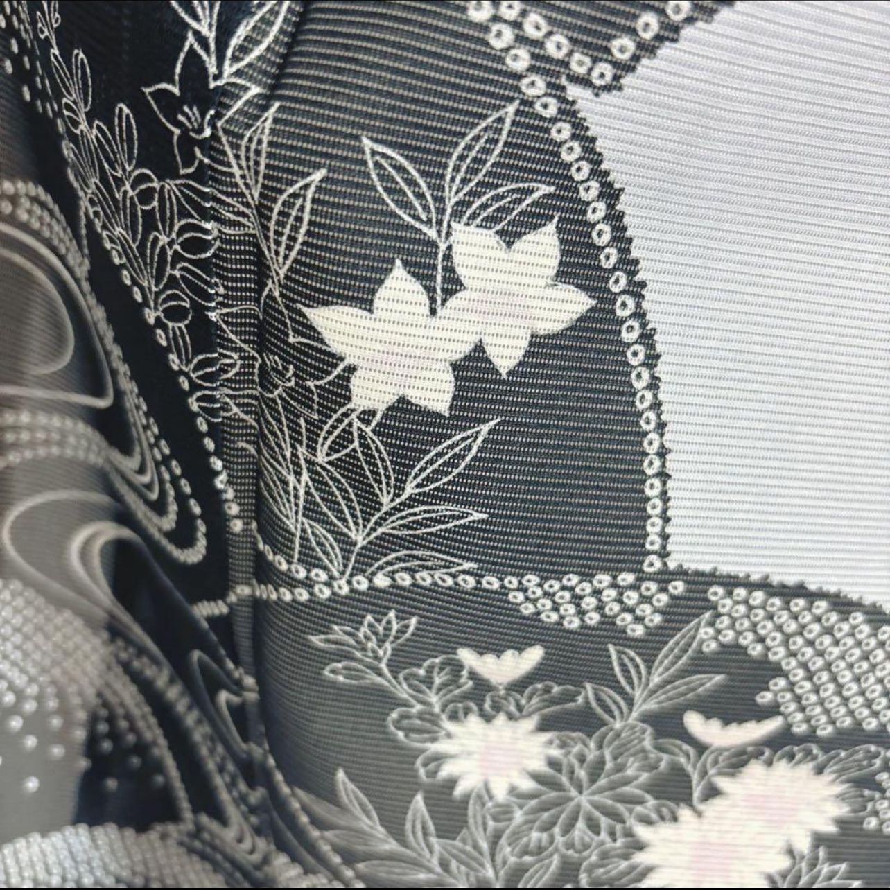 一点物 極美品 東レシルック 絽 訪問着 フルセット 白菫色 上品夏着物 