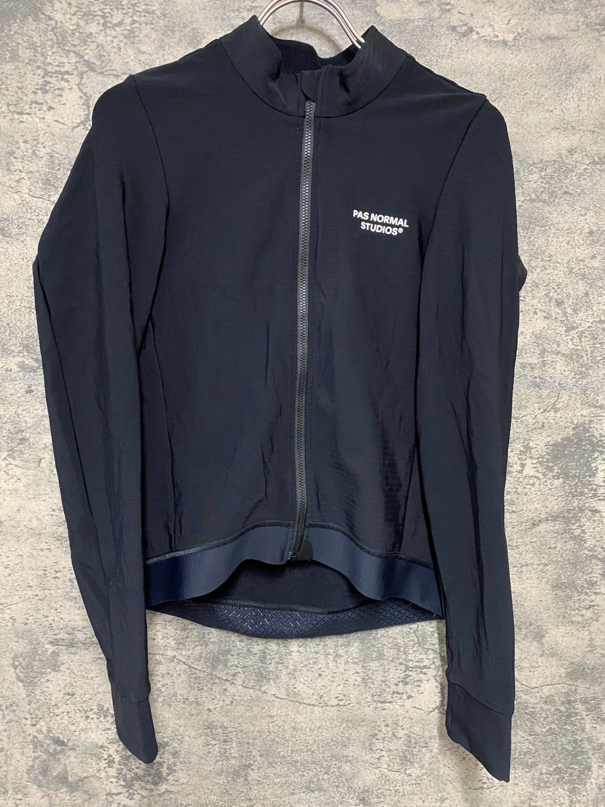 KD412 パスノーマルスタジオ PAS NORMAL STUDIOS Men's Essential Long Sleeve Jersey 長袖 サイクルジャージ 黒 S 裏起毛