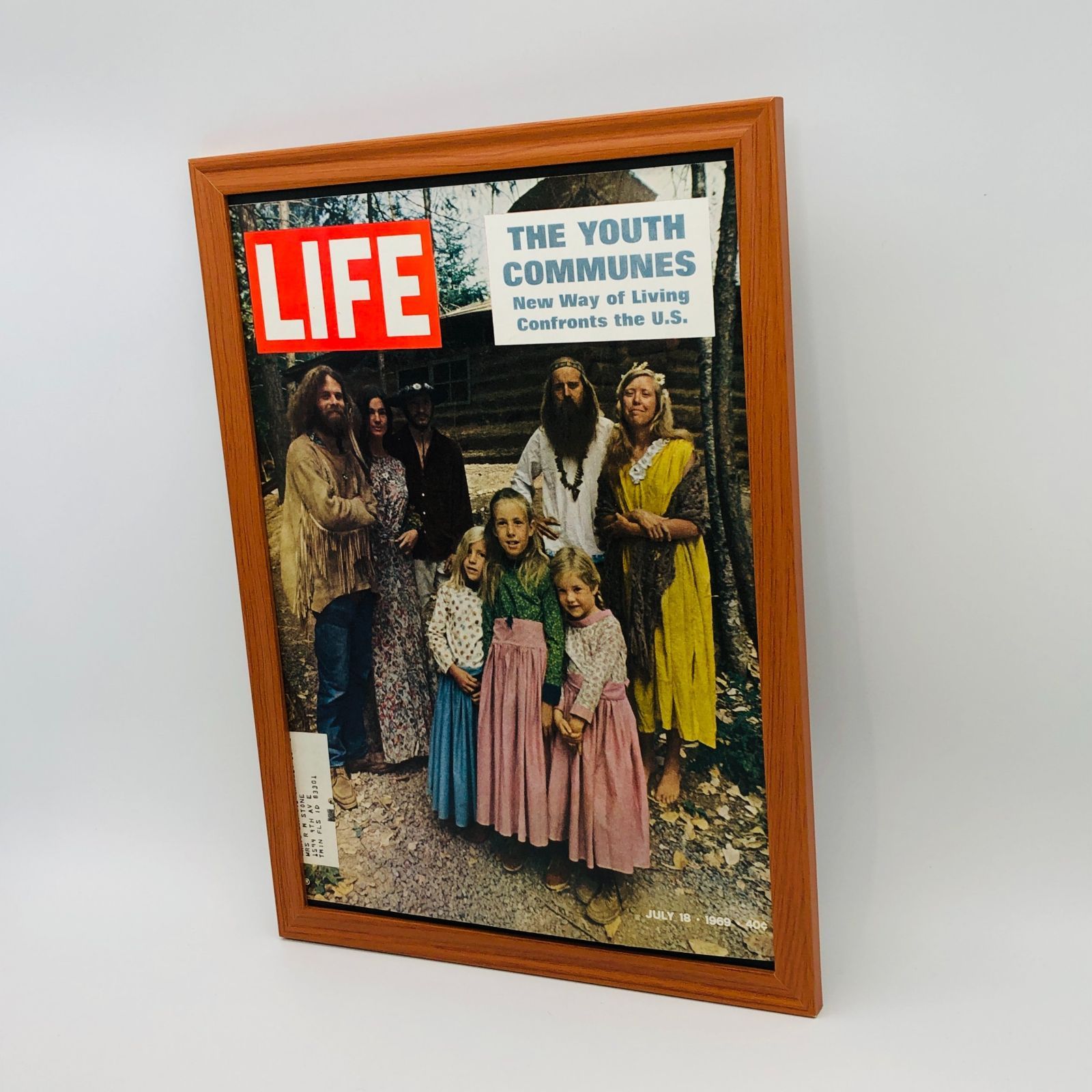 レア LIFE 60S 1960年代 ビンテージ 雑誌 表紙 額付 ポスター ビンテージ 広告 ポスター ライフ 雑誌 表紙 (Life)1960's 額付 ※当時