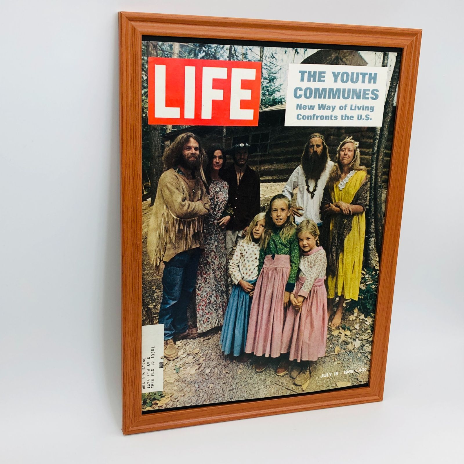 ビンテージ 広告 ポスター ライフ 雑誌 表紙 (Life)1960's 額付 ※当時