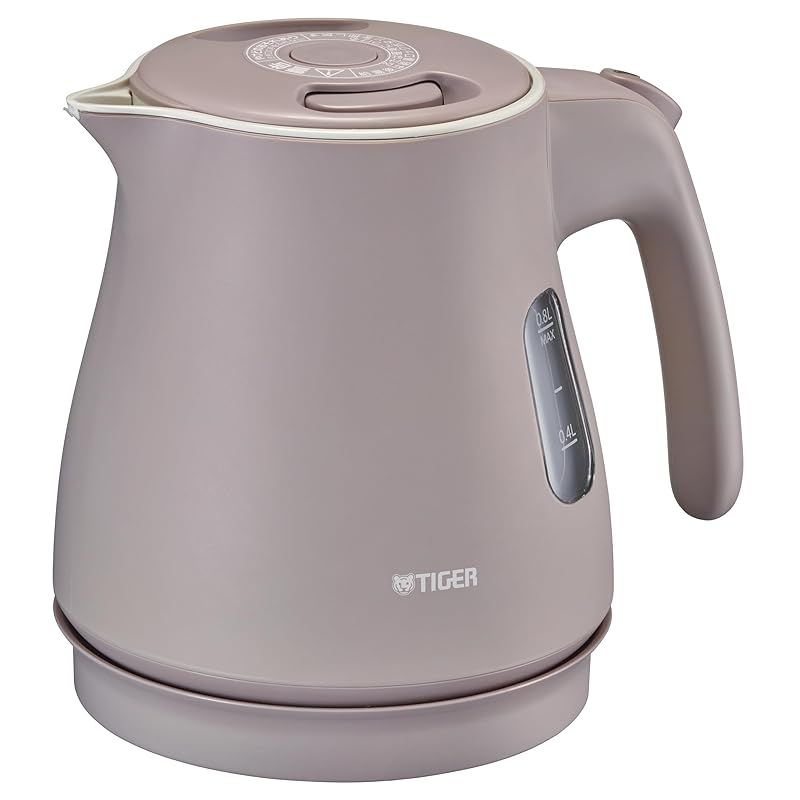 【WEB限定】タイガー魔法瓶 電気ケトル 驚速 軽量 蒸気セーブ 湯沸かし 0.8L 転倒お湯漏れ防止 カラ炊き防止 ベージュ PCM-N080 1