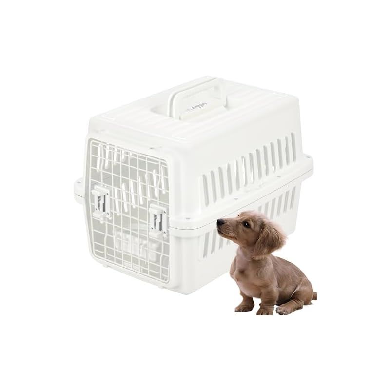 by エアトラベルキャリー ペットキャリー 小型犬用 ホワイト54L x 38W x 37H cm 1