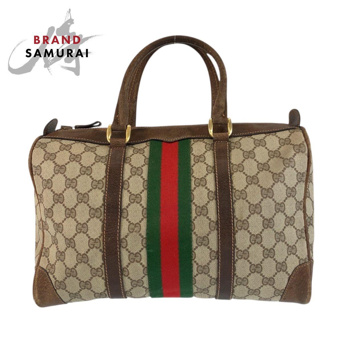 GUCCI グッチ シェリーライン ベージュ ブラウン ゴールド金具 GG