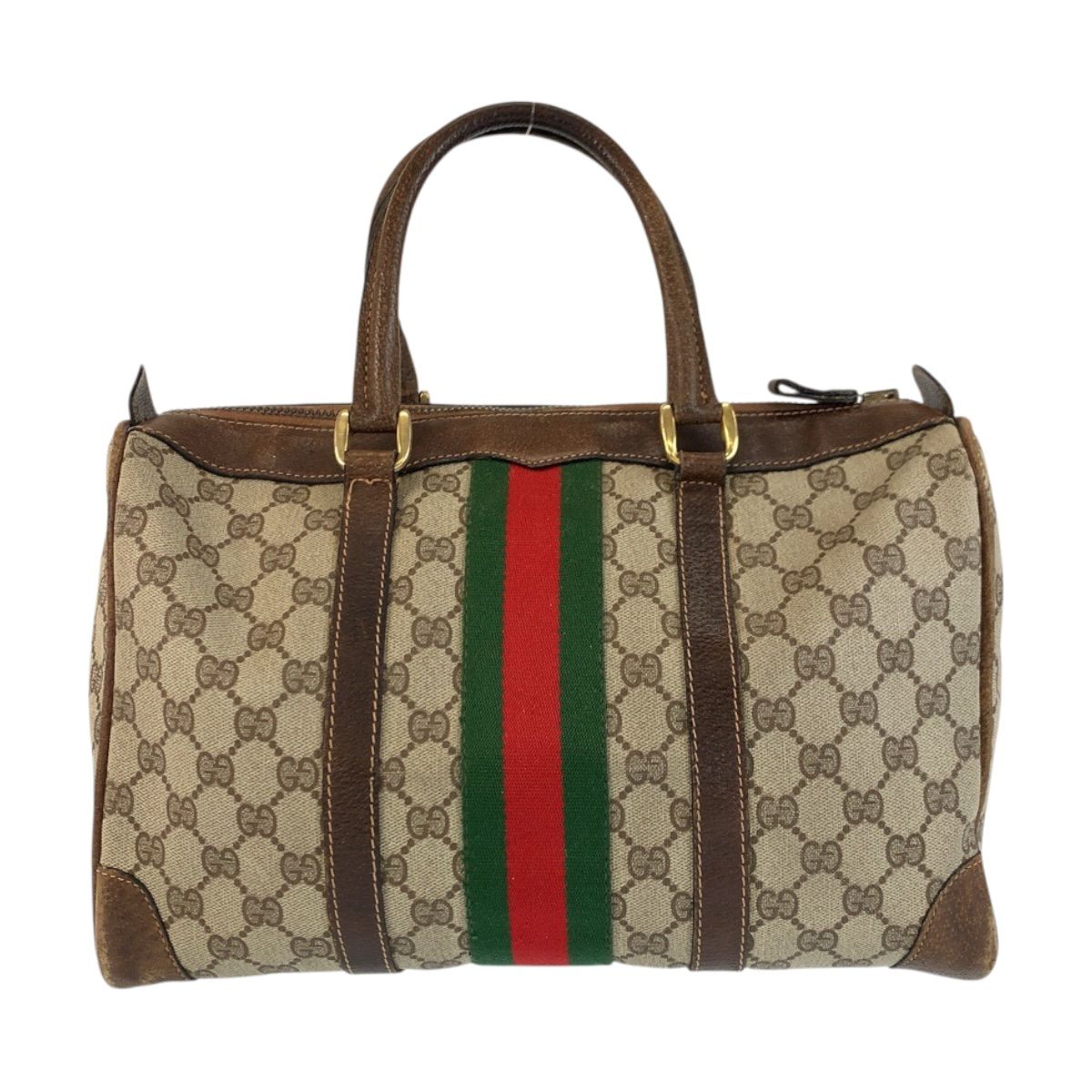 GUCCI グッチ シェリーライン ベージュ ブラウン ゴールド金具 GG