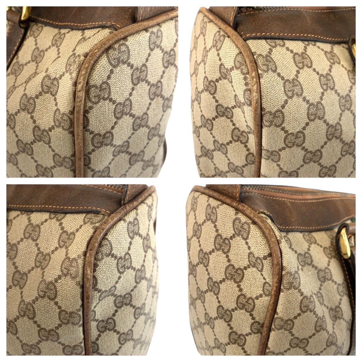 GUCCI グッチ シェリーライン ベージュ ブラウン ゴールド金具 GG