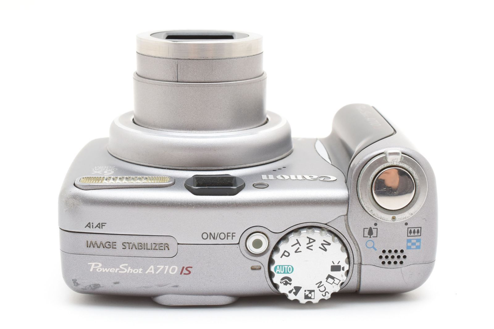 希少品 Canon PowerShot A710 IS オールドコンデジ 電池 ☆良品・単三電池駆動☆ Canon キヤノン PowerShot A710IS 手ブレ補正
