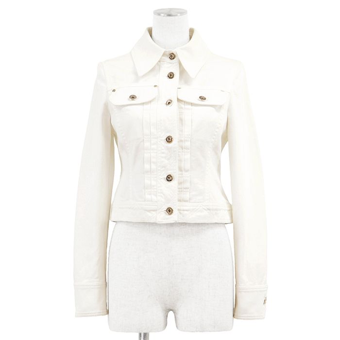 美品】GUCCI グッチ デニムクロップドジャケット サイズ 38 レディース