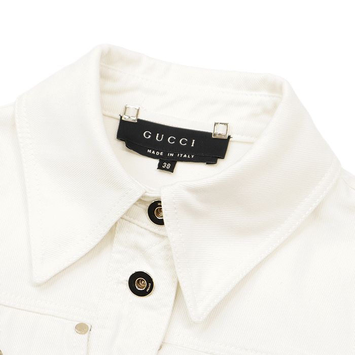 美品】GUCCI グッチ デニムクロップドジャケット サイズ 38 レディース