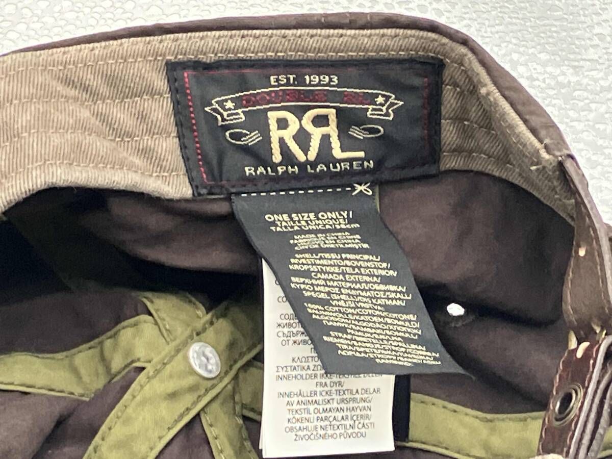 RRL オイルクロス ベースボール キャップ ダブルアールエル ラルフ