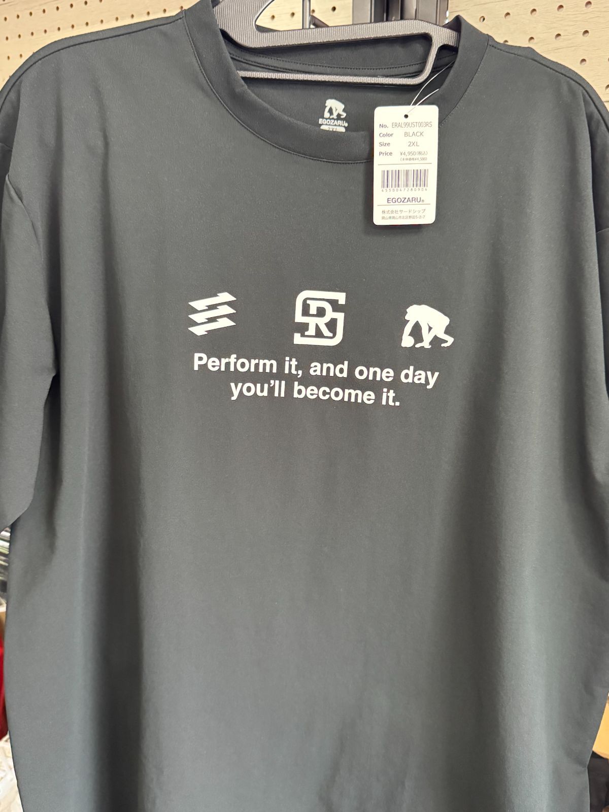 ［RIKU］RSスリーロゴTシャツ　２ＸＬサイズ　黒、白2点セット