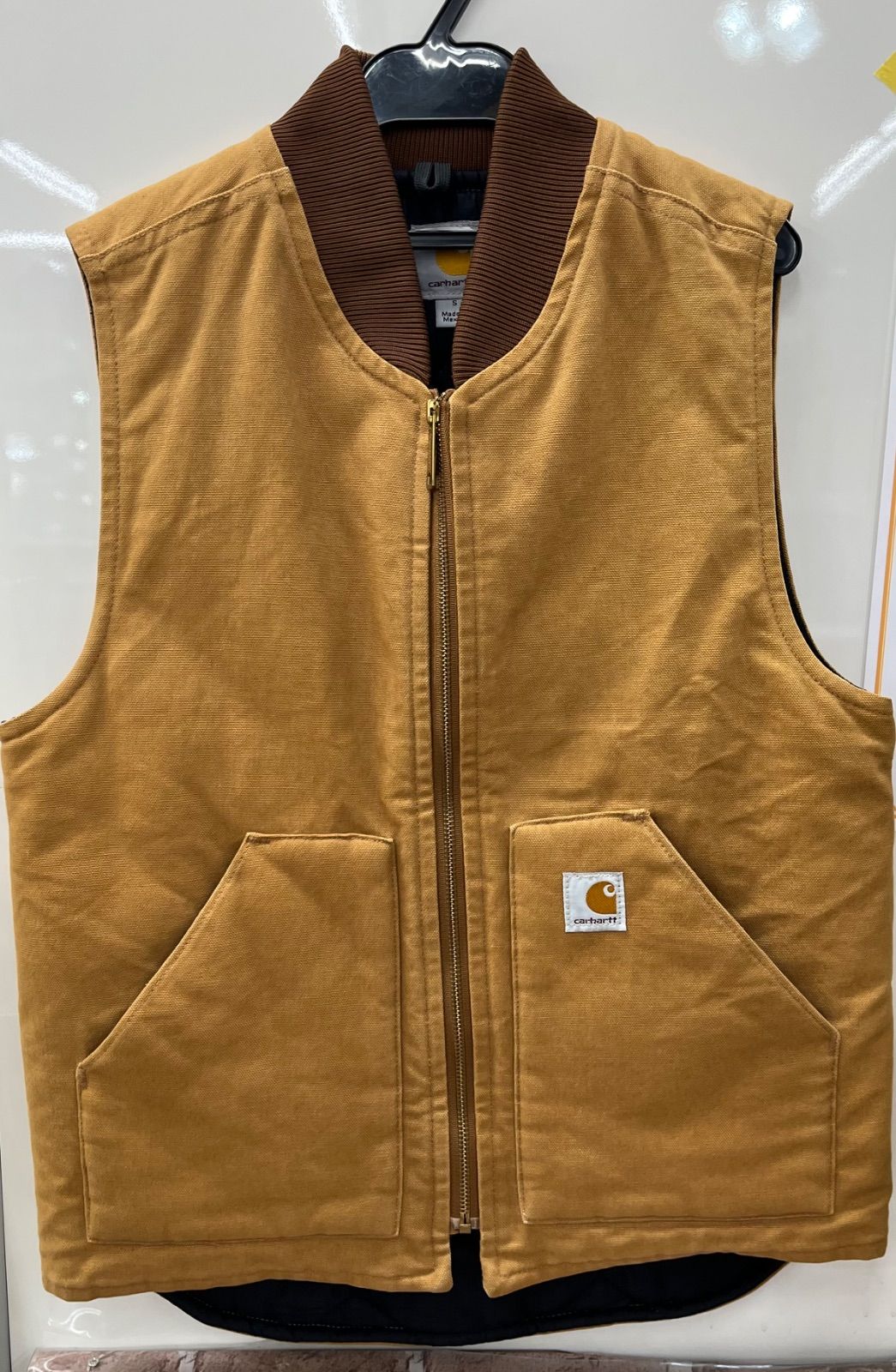 ▽Carhartt カーハート ブラウンダックベスト Sサイズ 10944 - メルカリ
