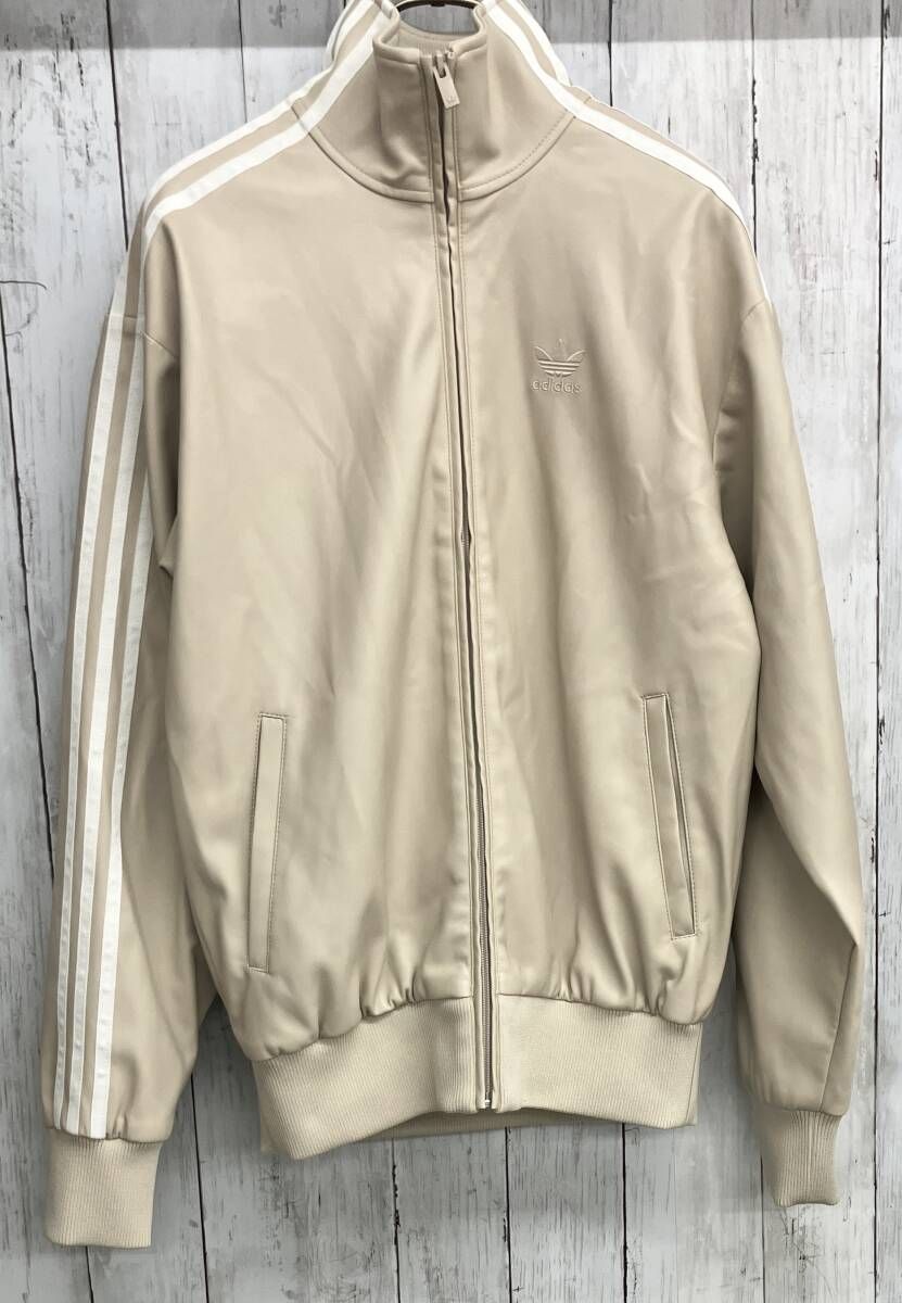 小物 adidas フェイクレザー トラックジャケット アディダス スリー 