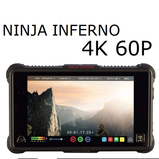 中古　ATOMOS NINJA INFERNO 4K 60p モニターレコーダー　7インチ