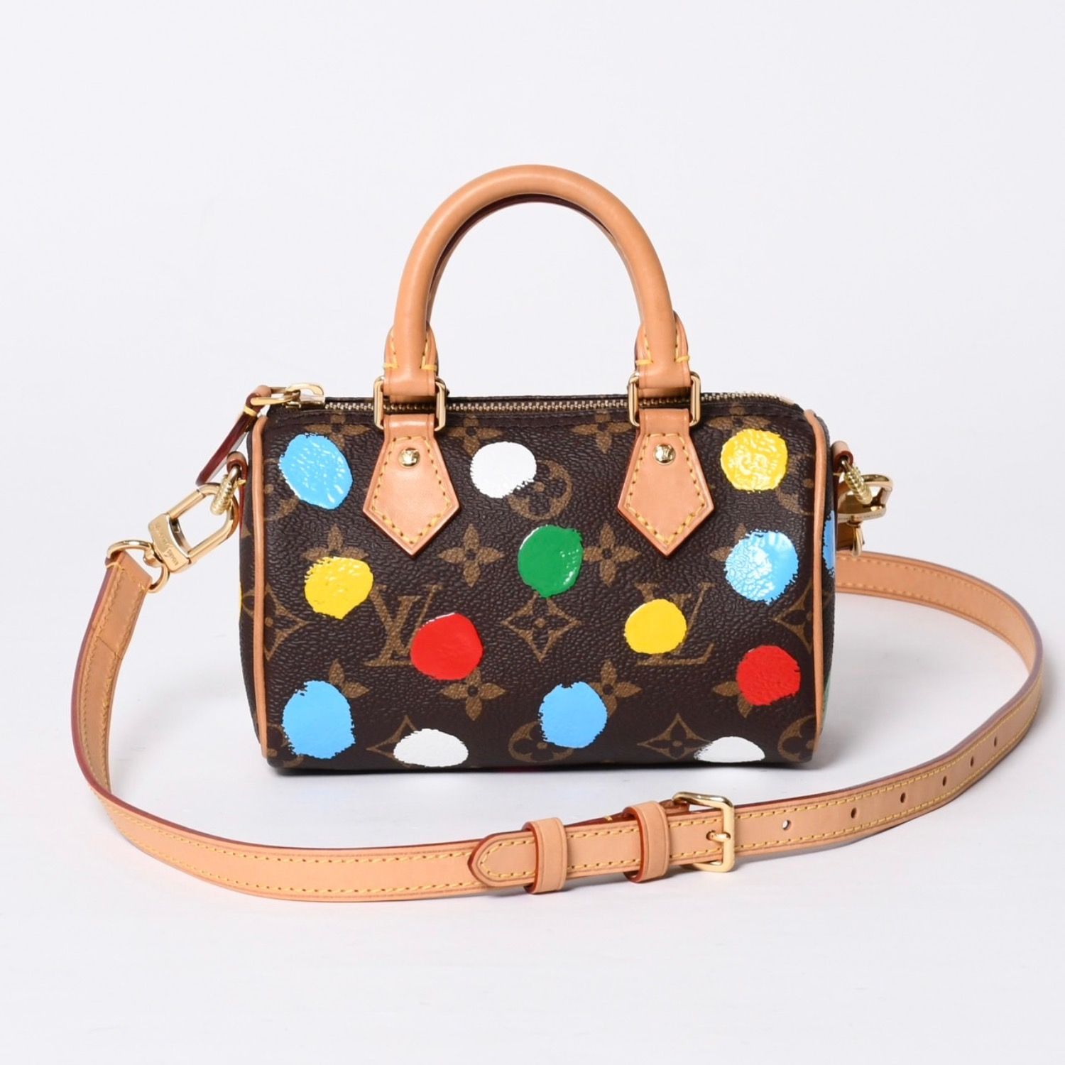 極美品 LOUISVUITTON ルイヴィトン 草間彌生 ナノスピーディー マルチ 