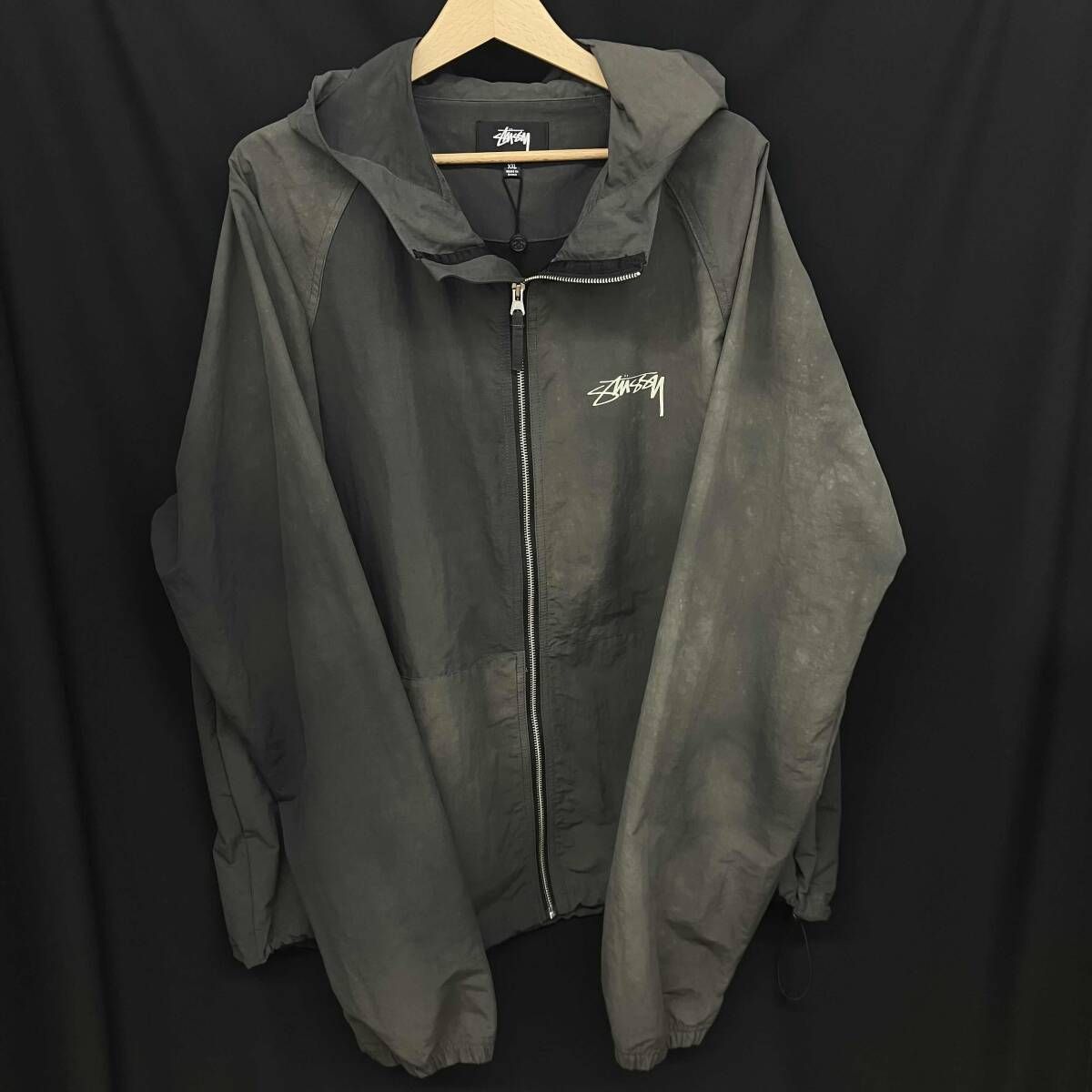 STUSSY beach shell wave dye jacket XXL グレー系 ステューシー 