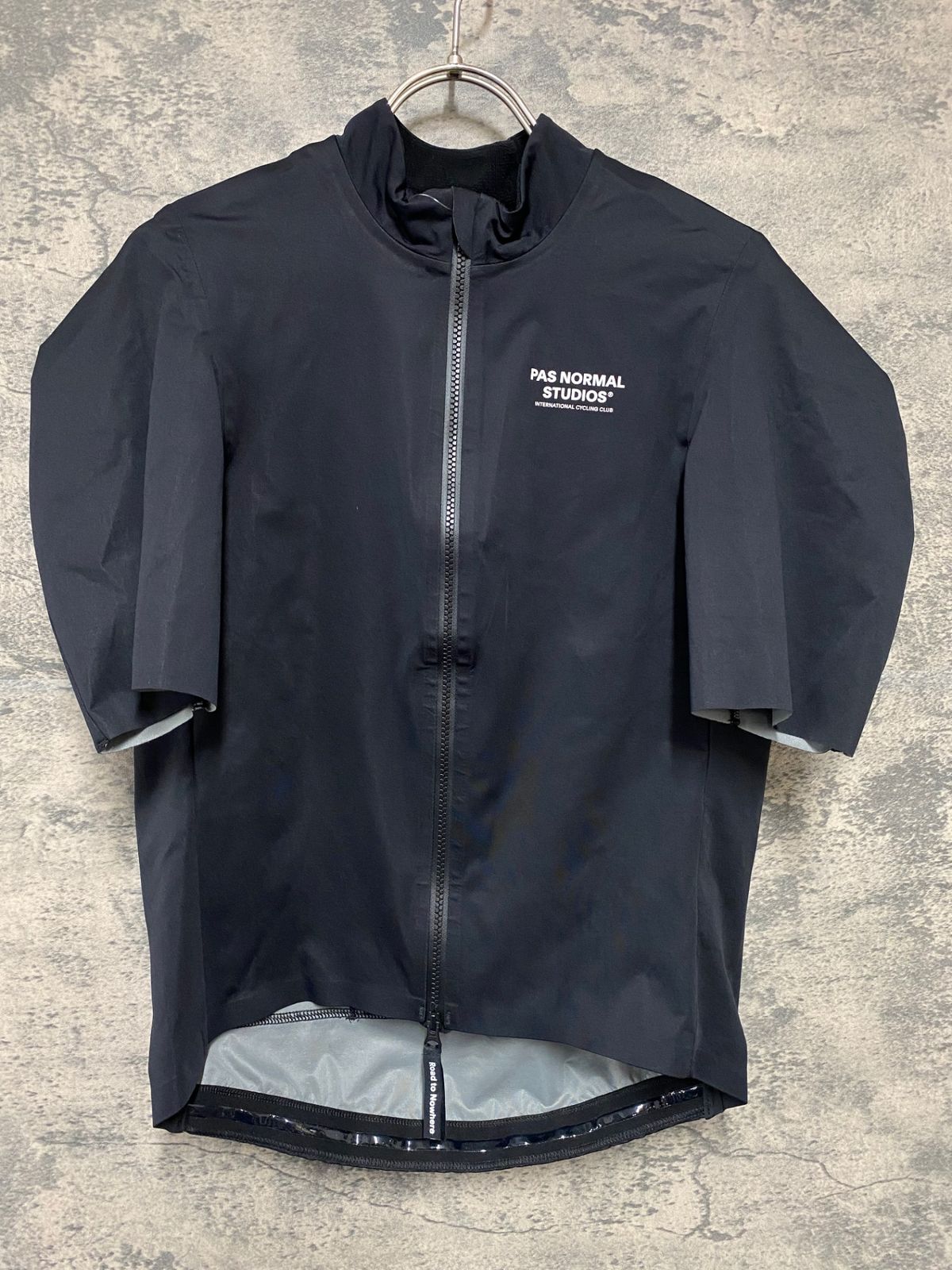 KD413 パスノーマルスタジオ PAS NORMAL STUDIOS Mechanism Pro Rain Jersey 半袖 サイクルジャージ 黒 S