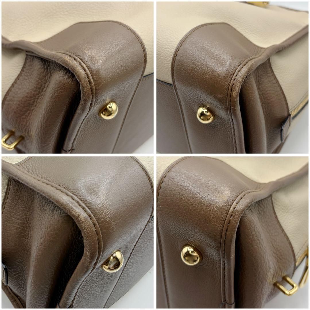 ⭐️良品⭐️ ロエベ アマソナ36 トリコロール ハンドバッグ ベージュ