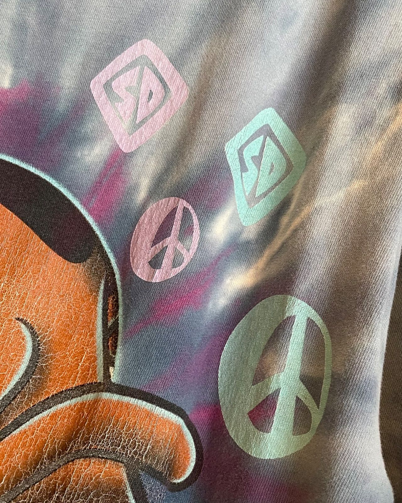 1997 Scooby-Doo tie-dye T-shirt (Changes, Hanna-Barbera licensed, L, made in USA) 14
