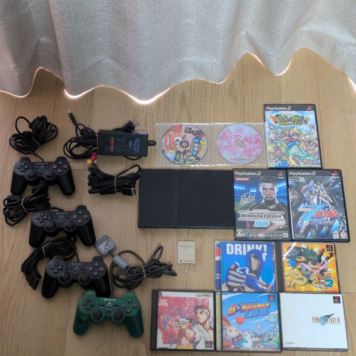 PS2本体＋PS2ソフト＋PSソフト＋コントローラー＋メモリーカード