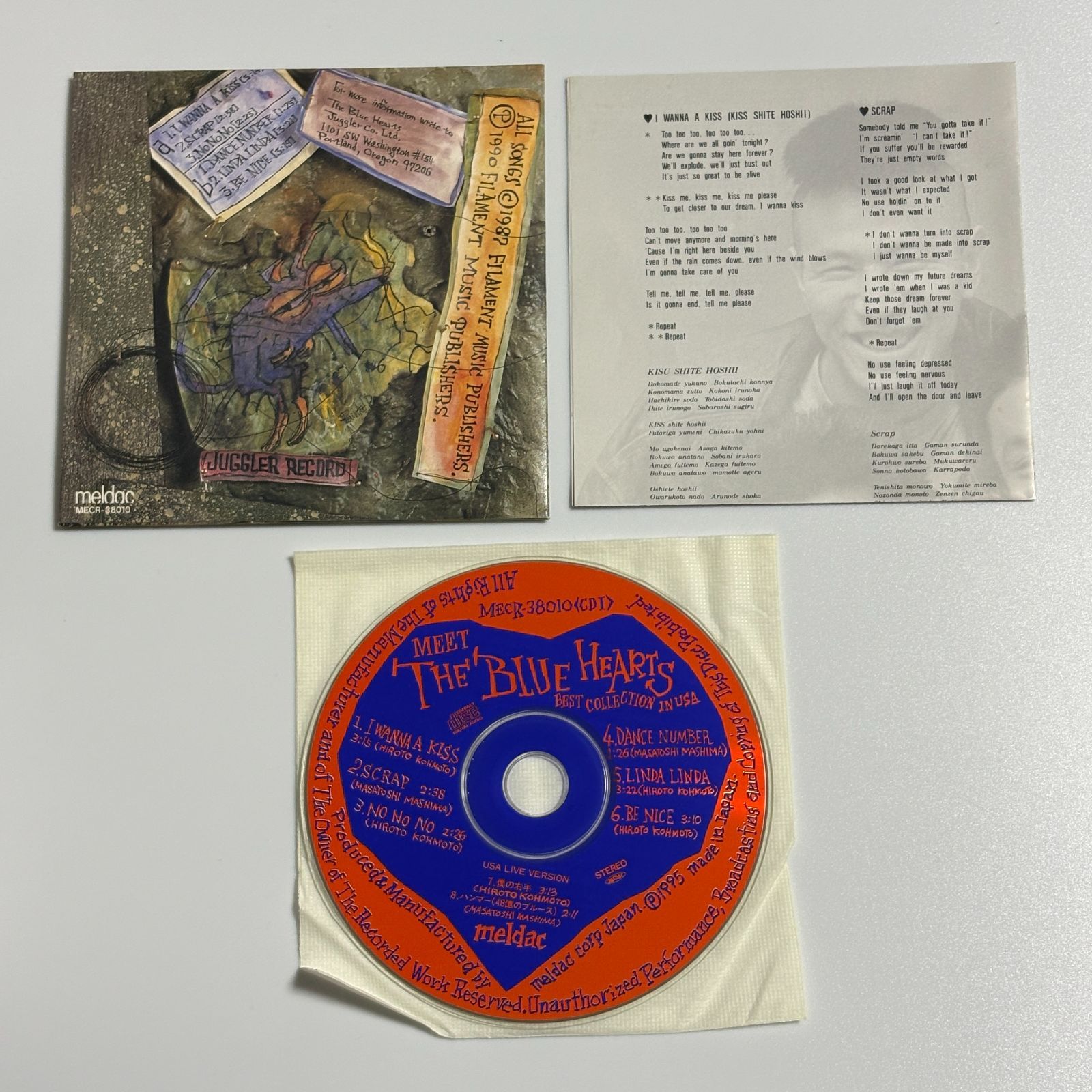 2枚組CD THE BLUE HEARTS『ミート・ザ・ブルーハーツ～ベスト