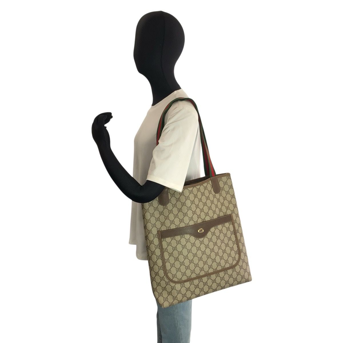 グッチ トートバッグ ショルダーバッグ 肩掛け シェリーライン GGスプリーム 40 02 003 レディース メンズ GUCCI グッチ トートバッグ ショルダーバッグ 肩掛け シェリーライン GG
