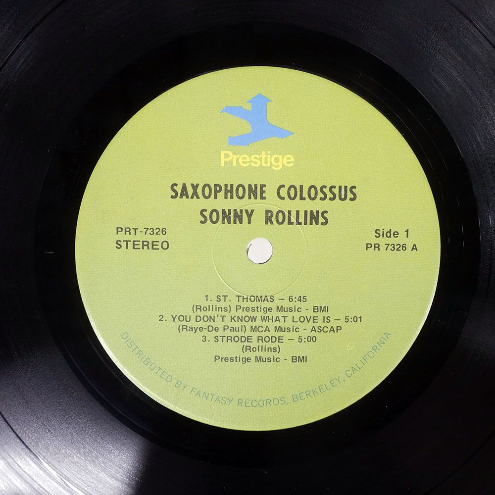US盤 SONNY ROLLINS/SAXOPHONE COLOSSUS/PRESTIGE PRT7326 LP - メルカリ