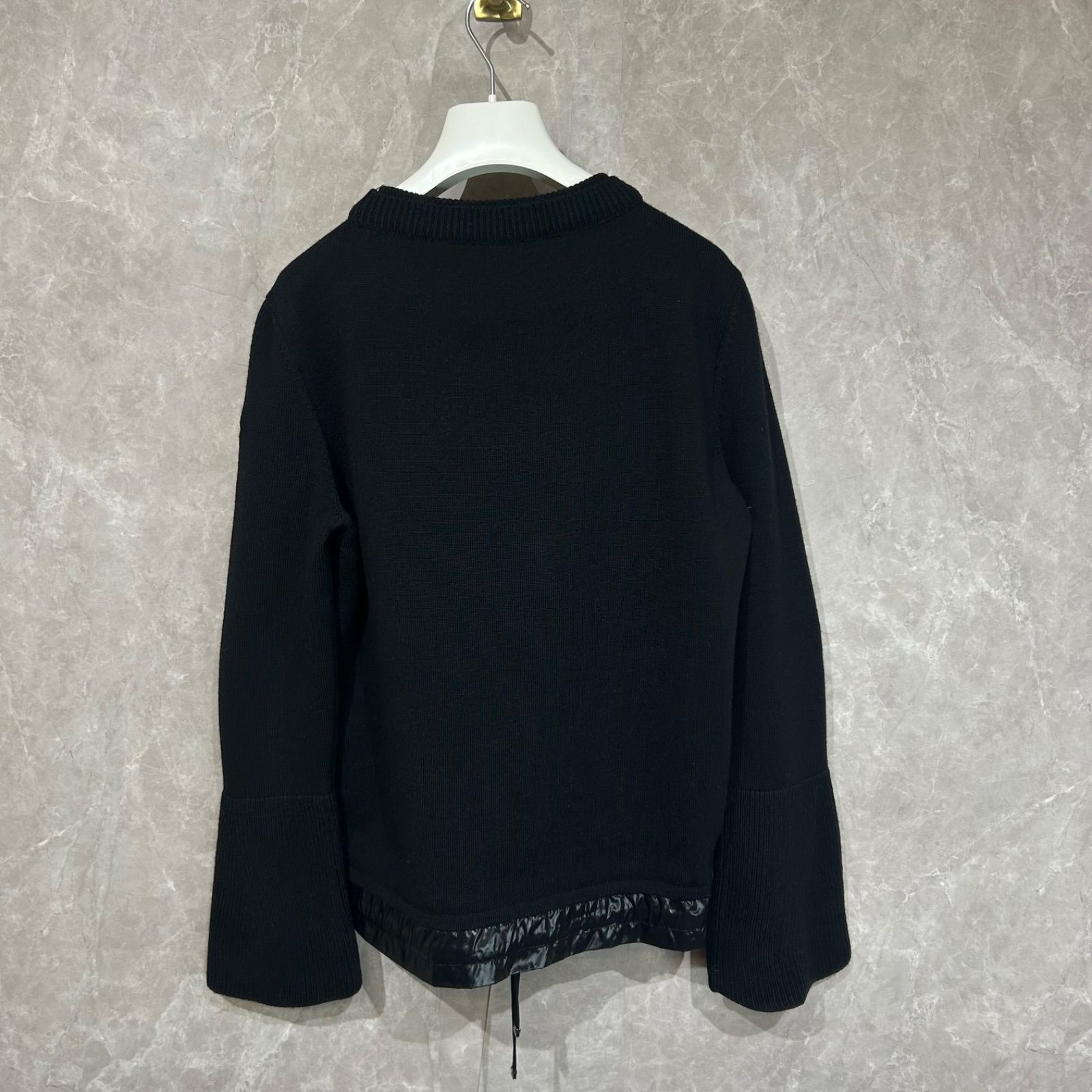 MONCLER モンクレールナイロン切り替えニットトレーナー黒L - メルカリ