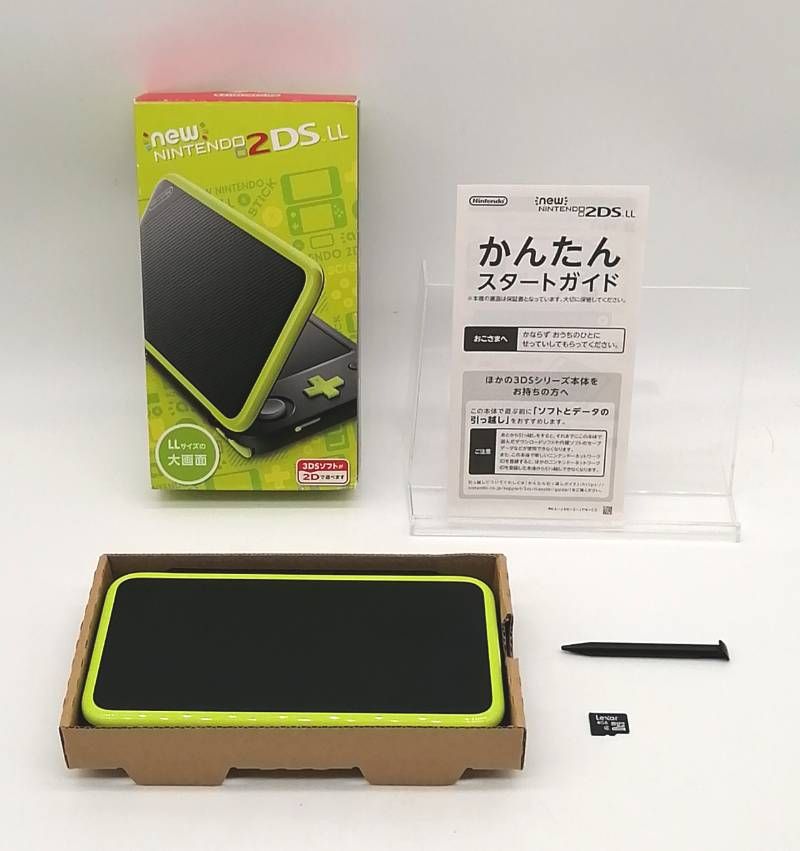 美品！Newニンテンドー2DS LL ブラック×ライム 箱あり J - メルカリ