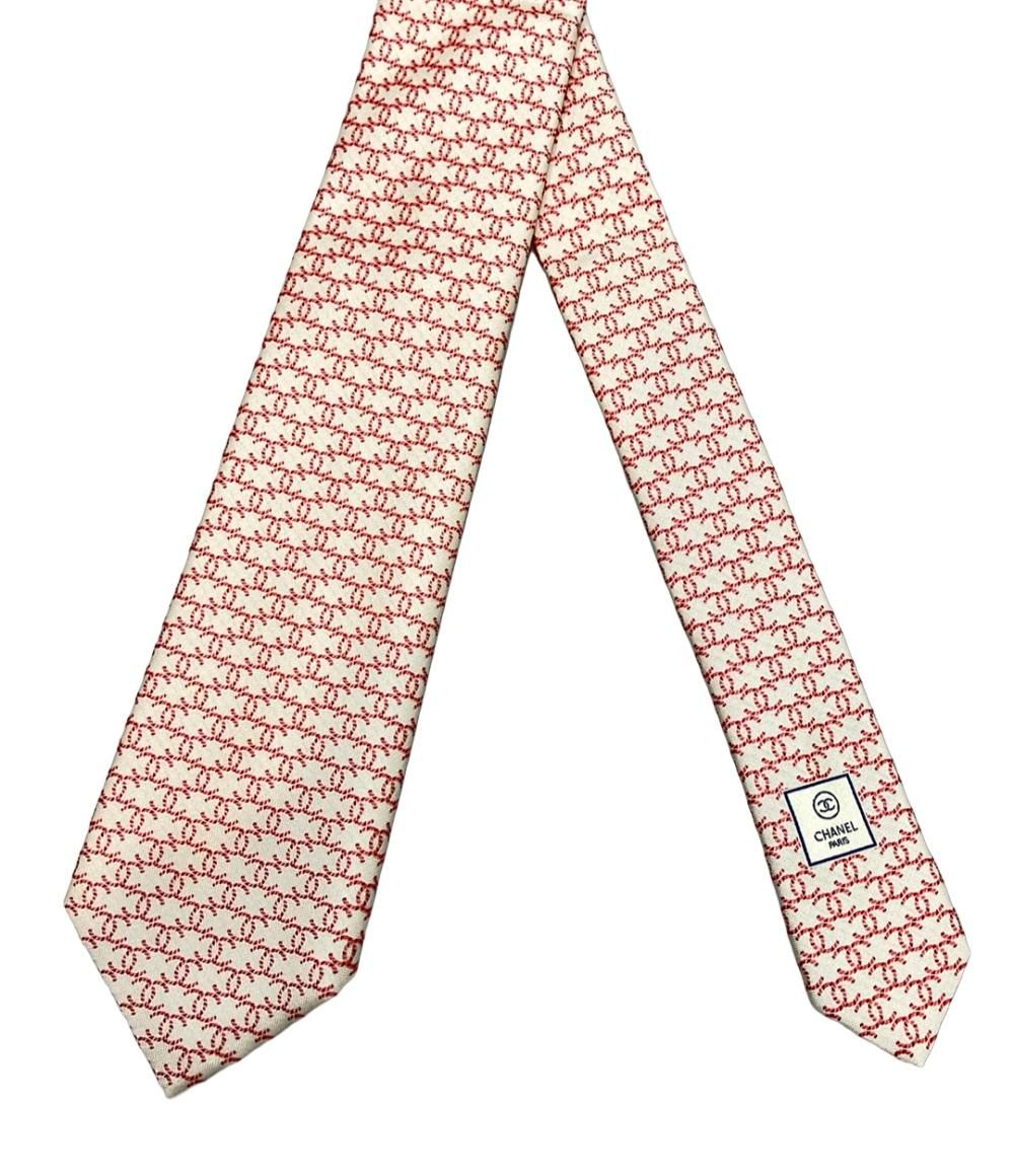 美品 シャネル ネクタイ ココマーク シルク100% メンズ CHANEL - メルカリ