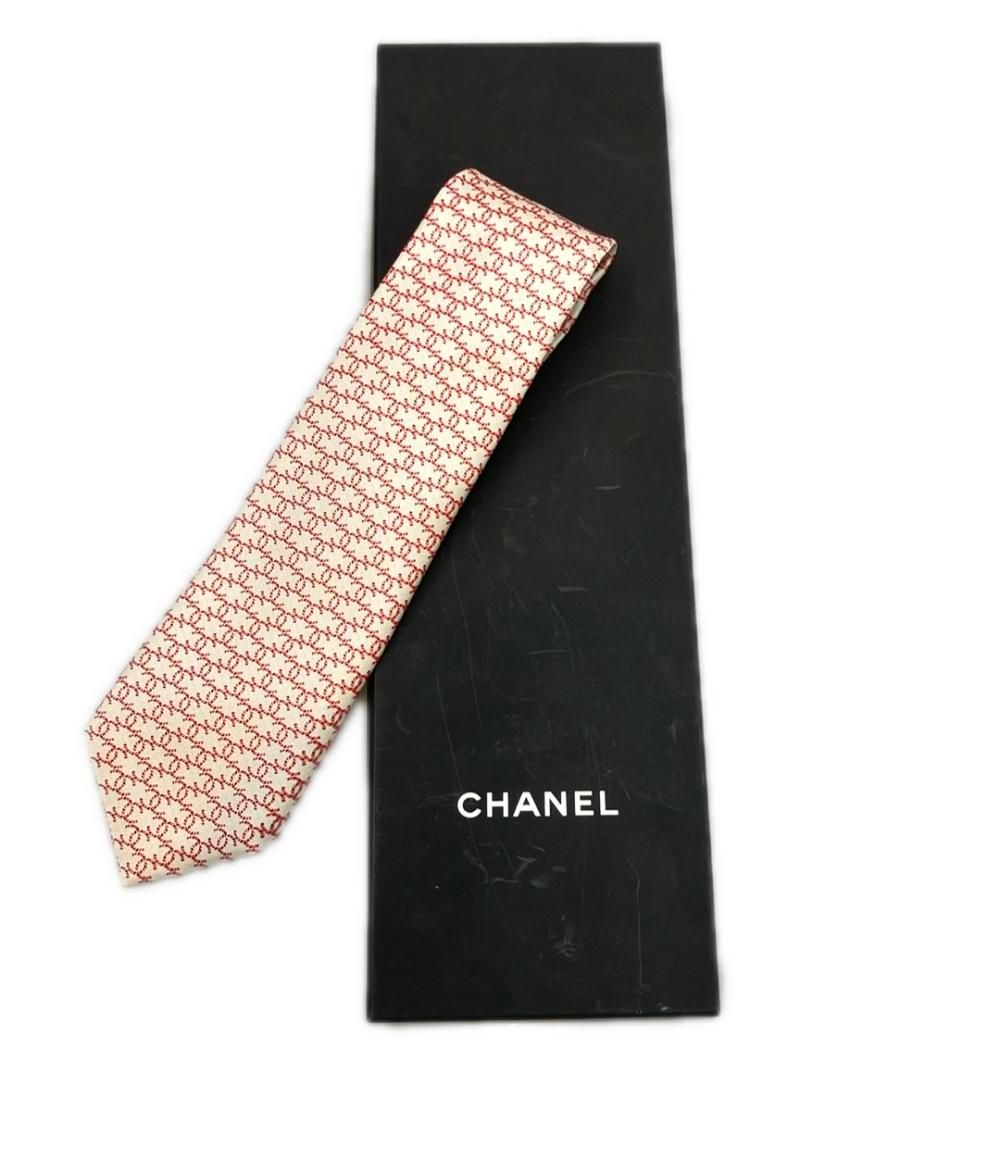 美品 シャネル ネクタイ ココマーク シルク100% メンズ CHANEL - メルカリ