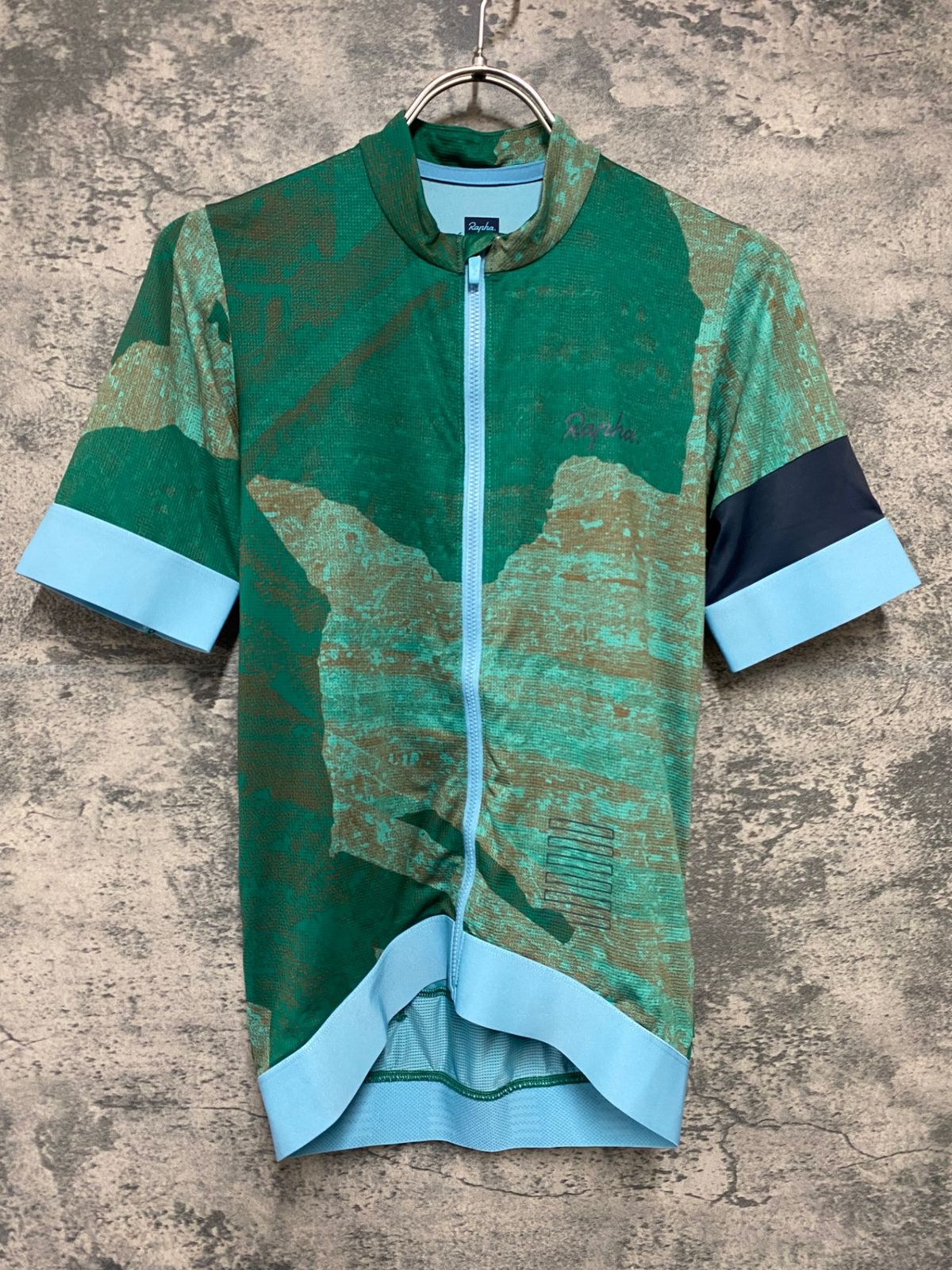 KD414 ラファ Rapha PRO TEAM GRAVEL TRAINING JERSEY 半袖 サイクルジャージ 緑 XS