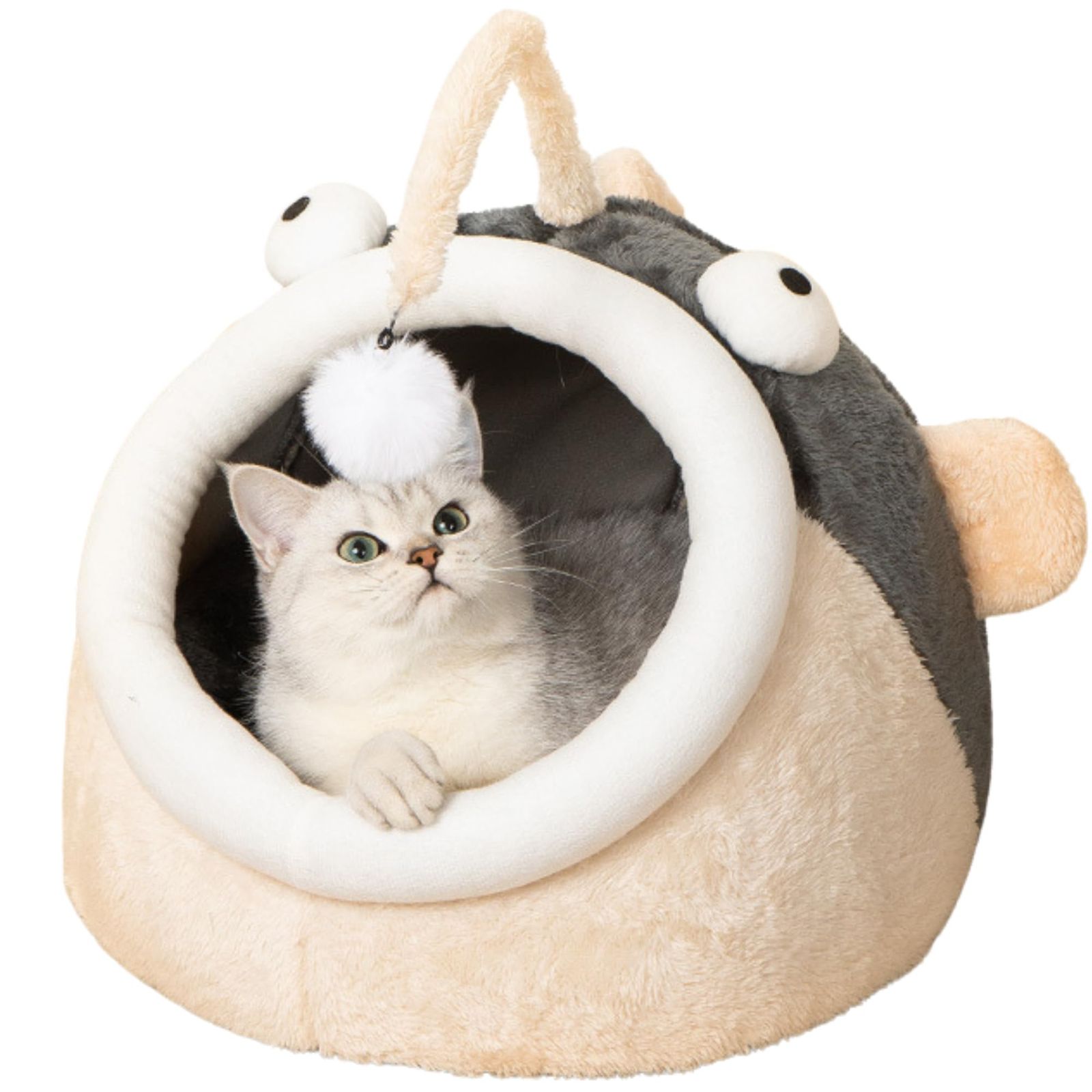 【快適良品スヤスワ】猫 ベッド おもしろ 面白い 魚ドーム Sサイズ 可愛い 洗える 大型 (Lサイズ) 4,327円