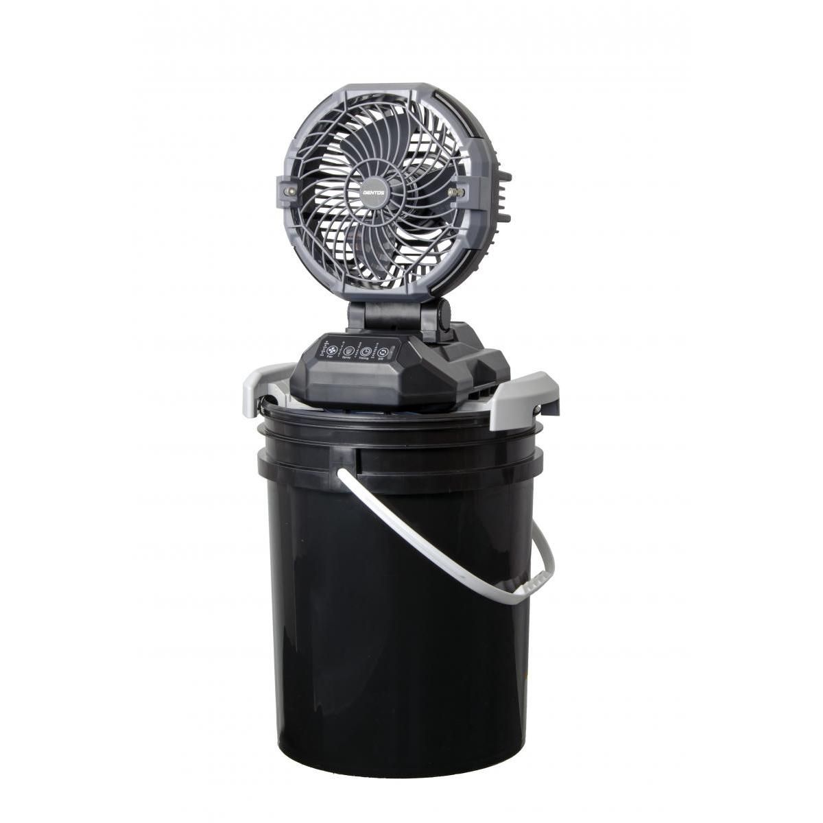 【在庫有・即納】ジェントス ウォーターミストファン SPF-02R 霧状 水 タンク容量25L 充電/AC電源 コードレス 作業現場 夏 暑さ対策